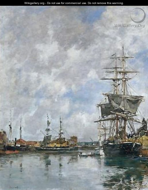 The Dock at Deauville - Eugène Boudin