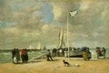 On The Jetty - Eugène Boudin