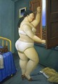 Woman in Front of a Window - Fernando Botero