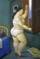 Woman in Front of a Window - Fernando Botero