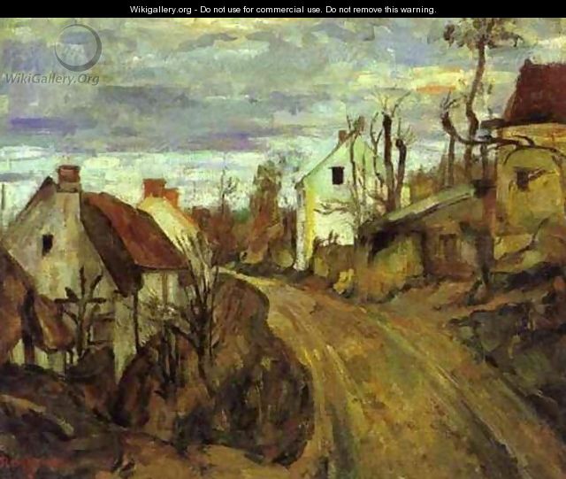 Village Road at Auvers - Paul Cezanne