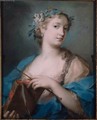 Portrait of a Woman Wearing a Laurel Wreath - Rosalba Carriera