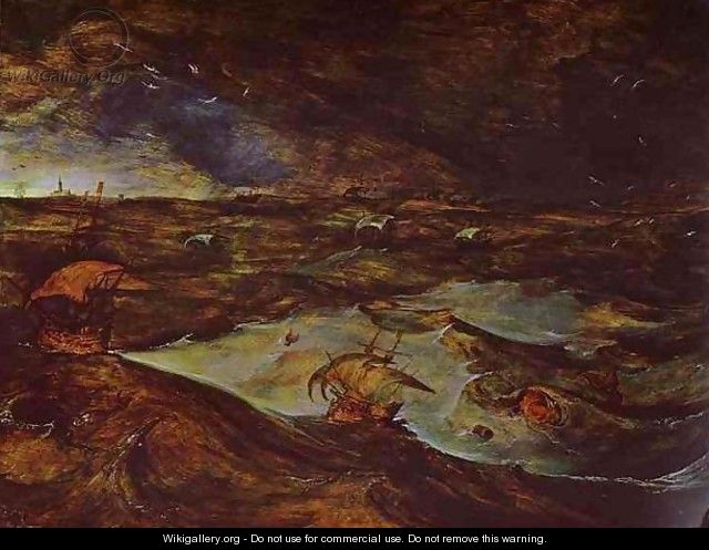 Storm at Sea - Pieter the Elder Bruegel