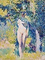 Nude in a Garden - Henri Edmond Cross