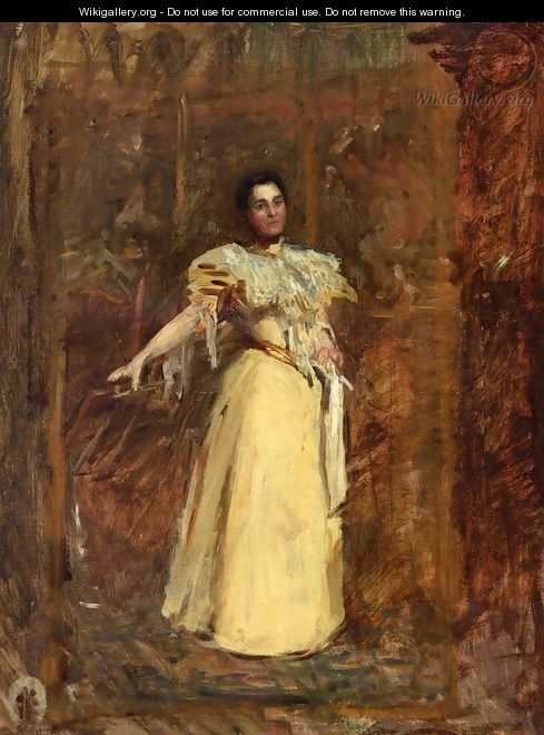 Portrait of Miss Emily Sartain, Study - Thomas Cowperthwait Eakins