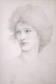 Study for the Queen in Death of Arthur - Sir Edward Coley Burne-Jones