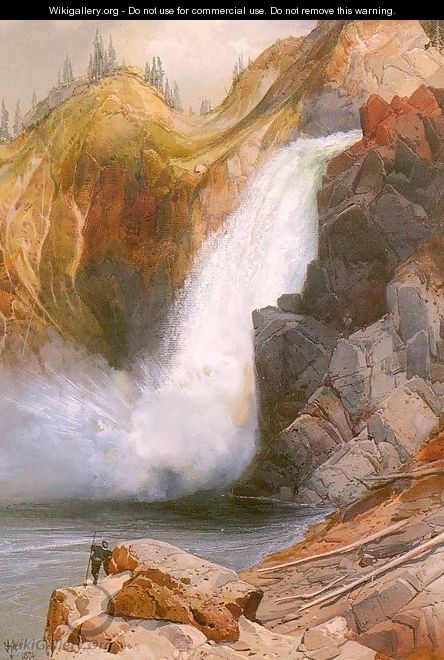 Upper Falls, Yellowstone - Thomas Moran