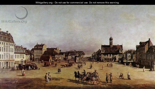 The Neustadter Market in Dresden - Bernardo Bellotto (Canaletto)