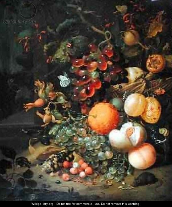Still Life with Fruit 1704 - Jan Mortel