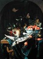 Still Life with Fish Platter - Jan Mortel