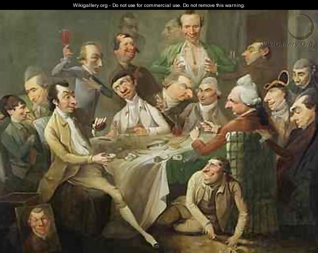 A Caricature Group 1776 - John Hamilton Mortimer