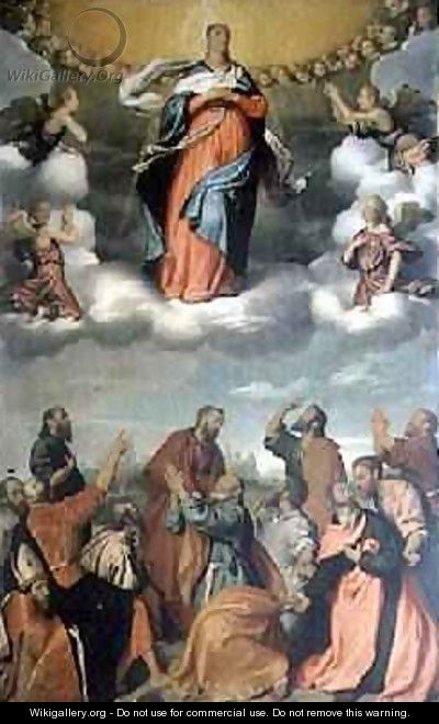 The Assumption of the Virgin - Giovanni Battista Moroni