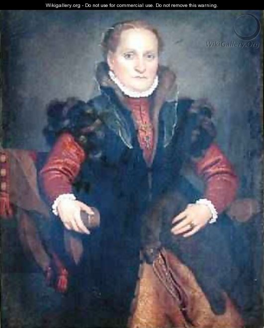 Portrait of Angelica Agliardi de Nicolinis - Giovanni Battista Moroni