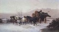 Timber Waggon in the Snow - John F. Morris