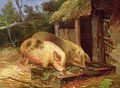 Pigs at a Trough - George Morland