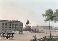 View of the Place of Peter the Great and the Senate House at St Petersburg - (after) Mornay
