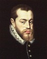 Portrait of Philip II of Spain 1527-1598 - (attr. to) Moro, Antonio