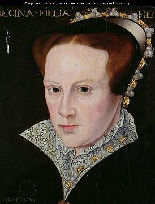 Portrait of Mary I 1516-58 - (attr. to) Moro, Antonio