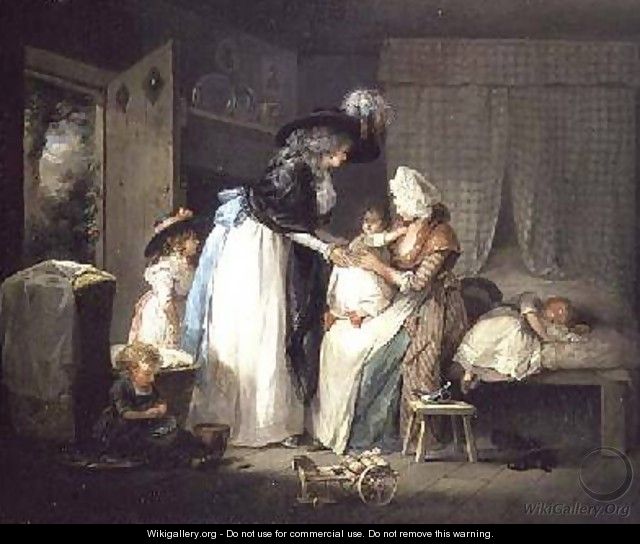 Visit to the child at nurse 1788 - George Morland