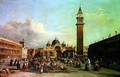 The Piazza San Marco with a procession - William James Muller