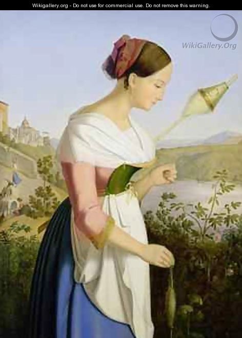 Italian Girl with a Spinning Dress - Friedrich Wilhelm Mueller