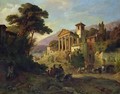 Italian Landscape 1871 - Friedrich Wilhelm Mueller