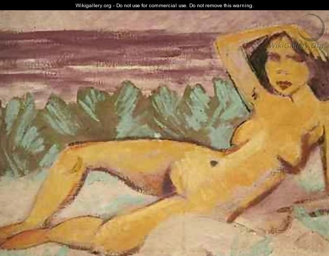 Reclining Nude 1914 - Otto Mueller