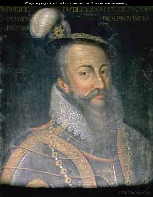 Portrait of Robert Dudley 1532-88 Earl of Leicester - Jean Mosnier