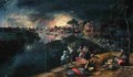 Scene of a War with a Fire 1569 - Gillis Mostaert