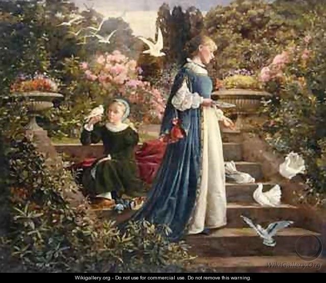 Feeding the Doves - Francis Sydney Muschamp