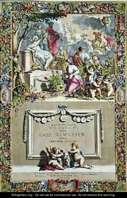 Title page from Nauwkerige Beschryving der Aard-Gewassen by Abraham Munting 1626-83 - Abraham Munting