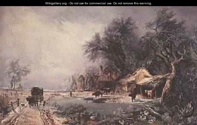 Winter Landscape 1836 - William James Muller