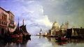 The Grand Canal with the Church of Santa Maria Della Salute Venice - William James Muller