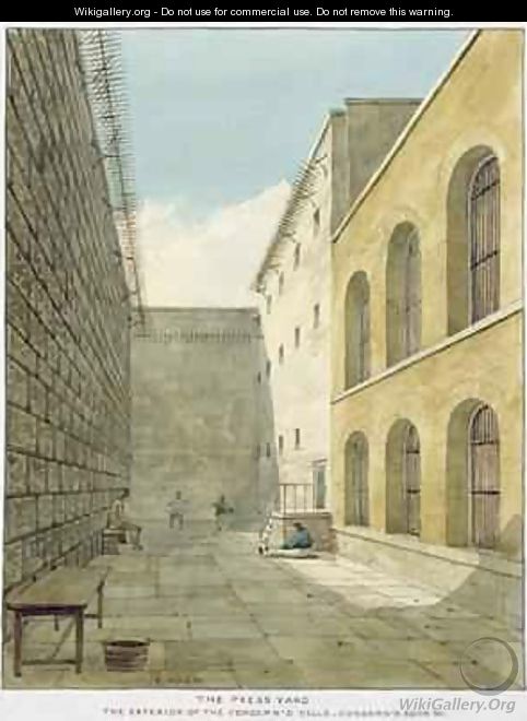 The Press Yard Newgate Prison - Frederick Nash