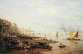 The Thames and Waterloo Bridge from Somerset House 1820-30 - Frederick Nash