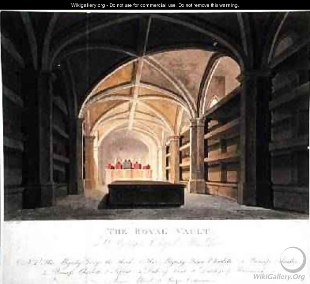 The Royal Vault St Georges Chapel Windsor - Frederick Nash