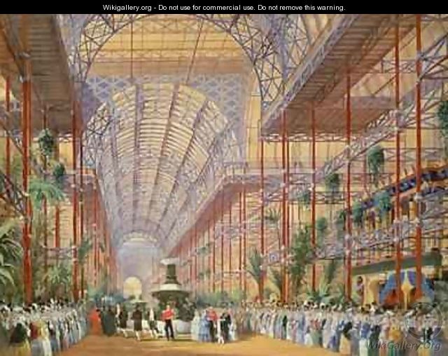 Queen Victoria Opening the 1862 Exhibition after Crystal Palace moved to Sydenham - Joseph Nash