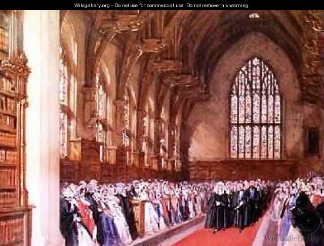 View of Westminster Hall - Joseph Nash