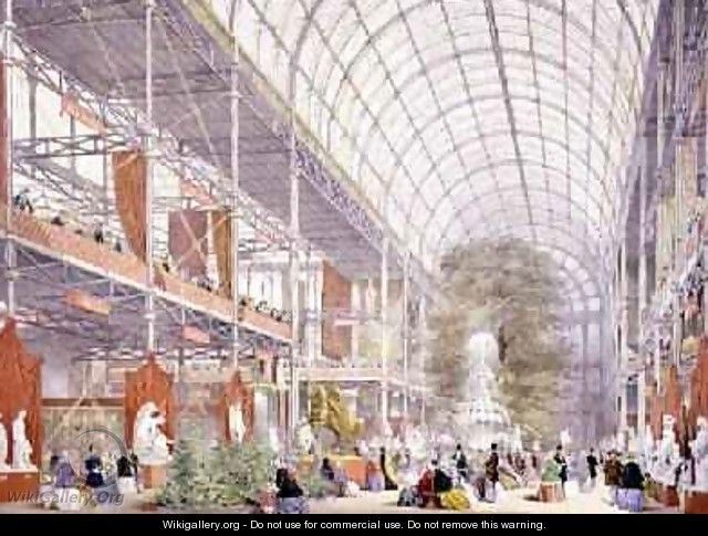 The Transept at the Great Industrial Exhibition of 1851 - Joseph Nash