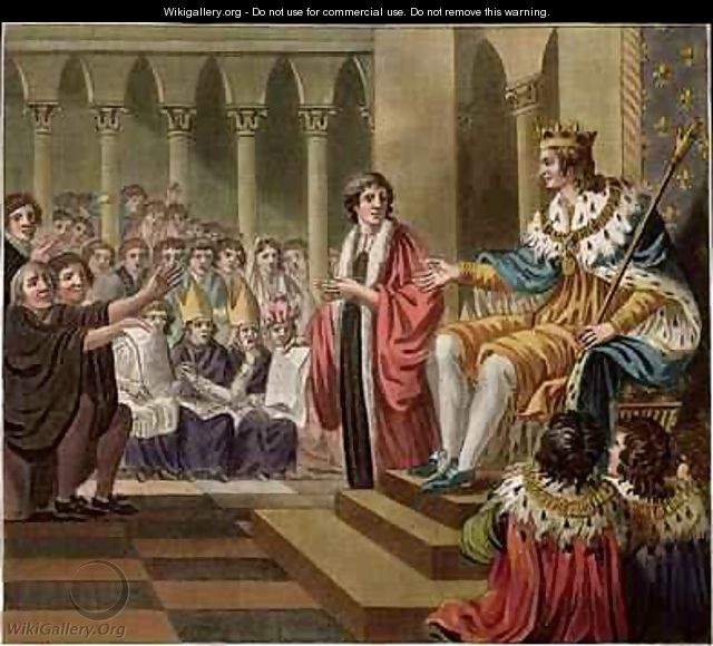 Louis XII 1462-1515 Declared Father of the People - (after) Naigeon, Jean Claude