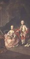 Two children of Empress Maria Theresa of Austria 1717-80 Leopold 1747-92 - Martin II Mytens or Meytens