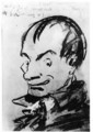 Caricature of Charles Baudelaire 1821-67 - Gaspard Felix Tournachon Nadar