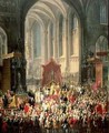 The Coronation of Joseph II 1741-90 as Emperor of Germany in Frankfurt Cathedral 1764 2 - Martin II Mytens or Meytens