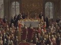 The Coronation Banquet of Joseph II 1741-90 Emperor of Germany 1764 - Martin II Mytens or Meytens