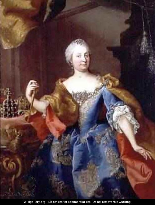 Portrait of Empress Maria Theresa of Austria - Martin II Mytens or Meytens
