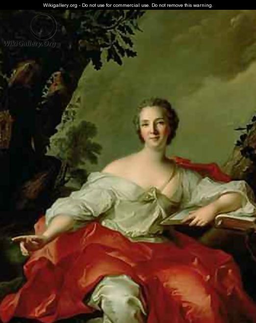 Portrait of Madame Geoffrin 1699-1777 1738 - Jean-Marc Nattier