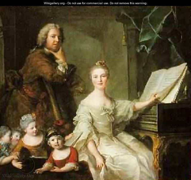 The Artist and his Family 1730-62 - Jean-Marc Nattier - WikiGallery.org ...