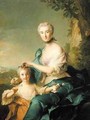 Madame Crozat de Thiers and her Daughter 1733 - Jean-Marc Nattier