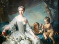 Portrait presumed to be Louise Diane dOrleans 1716-36 as Flora 1731 - Jean-Marc Nattier