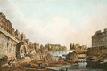 View of the Seine from beneath an Arch of Pont NotreDame 1805 - John Claude Nattes